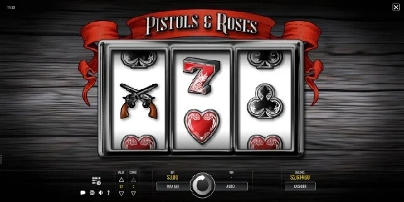 555 Spins on Pistols and Roses Slot